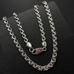 Vintage Sterling Silver 925 Figaro Chain Necklace 55cm 33g Men’s Heavy Estate