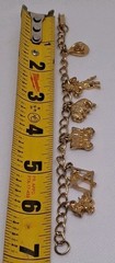 Western Cowboy Rodeo Charm Bracelet Solid Copper Gold Tone Horse Buffalo Wagon
