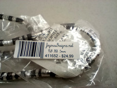 Segmented Bendable Moldable Snake Necklace / Bracelet Twist Coil Hematite Silver
