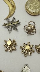 VTG Jewelry Lot MCM Fashion Mixed Brooch Necklace Earrings 1960’s 1970’s 1950’s