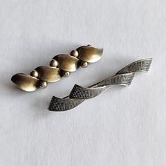 Brooch silver 835 Theodor Klotz TEKA brooch bar Theodor Klotz TEKA Germany, 1970