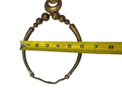 Vintage Brass Etruscan Necklace Tribal Statement Egyptian Revival Art Deco