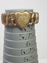 Vintage Gold Filled Sterling Pitman & Keeler American Queen Sweet Heart Bracelet