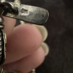 Vintage 925 Sterling Silver And Brass Bracelet 22 Grams