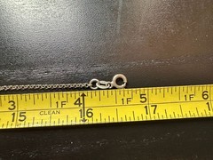 5.00g Vintage Sterling Silver 925 Chain Rolo Station Bead Link Necklace 16 in M