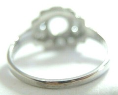 Antique Art Deco Setting Mounting Platinum Hold 4.5-5MM Ring Size 5 UK-J1/2