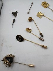Wholesale Lot of Assorted Vintage Hat Pins. Lady Bug. Rhinestones and More