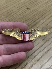 AS-IS!!! Pre WWII 1920’s/30’s CORO U.S. Army Air Corps Patriotic Wing Brooch