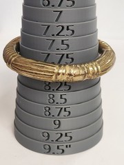 Metal Cuff Bracelets Lot Of 4 Vintage Mixed Materials