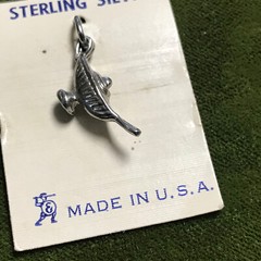 Sterling Silver Vintage Genie Lamp Charm Pendant Apprx 3/4″ Made in USA