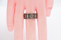 Vintage Sterling Silver 925 Ring Band Size 7.5 9mm