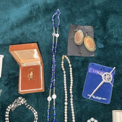 Vintage Fashion Jewelry Rings, Bracelets, Necklaces, Pins, Earrings, Rosaries