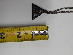 Triangle Pendant Necklace Geometric Pyramid Hipster Chain Charm Triangles Stack