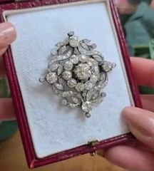 2Ct Round Cut Lab Created Diamond Womens Pretty Brooch Pin 14k White Gold Plated
