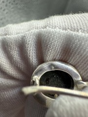 Vintage Black Onyx Sterling Silver Drop Earrings With French Wire Secure Closure