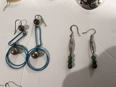 EIGHT PAIRS VINTAGE ESTATE EARRINGS SOUTHWEST NATIVE STERLING SILVER TURQUOISE2