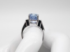 $50,000 GIA CERT 11.53ct NO HEAT CEYLON Blue Sapphire VS F Diamond Platinum Ring
