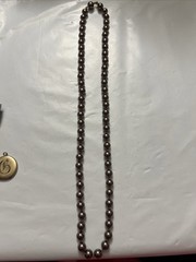 Strung 20” Chocolate Pearls Necklace Vintage