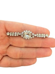 Vintage Jewelry Rhinestone Bar Pin Rhinestone Brooch