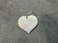 3.56g Vintage Sterling Silver 925 Heart Pendant Anna Engraved Accent M