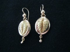 Vintage Gold Earrings 14K (583) and 18K (750) Made in Former USSR Weight 5.9g