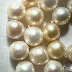 Choker Cultured Pearl 14k 9mm Ball Clasp 10mm Big Multicolor Pearls 16.5” Unused