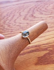 Vintage Rutilated Quartz 14k Artisan Made Ring