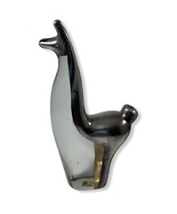 Glass Llama Figurine Sterling Inlay Animal Fine 925 Peru 6