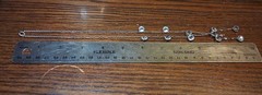 Antique Art Deco Sterling Rock Crystal(?) Necklace 19″ INCOMPLETE See Pics/Desc