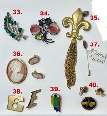 ‘You Pick’ Vintage Brooch Pins Trifari, EdLee, Austria, Lisner, Otis Sterling ++