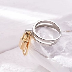 Sally’s Quality 100% Copper Scarf Ring Lock Buckles Brooch For Silk Scarves