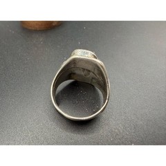 Vintage Native American Turquoise & Coral Ring Size 9 Sterling Silver Men’s Ring