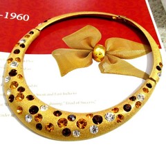 VTG RUNWAY LUXE JACKIE COLLINS GP SWAROVSKI CRYSTAL NECKLACE BRACELET EARRINGS
