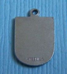 Vintage enamel Nassau Bahamas shield sterling charm