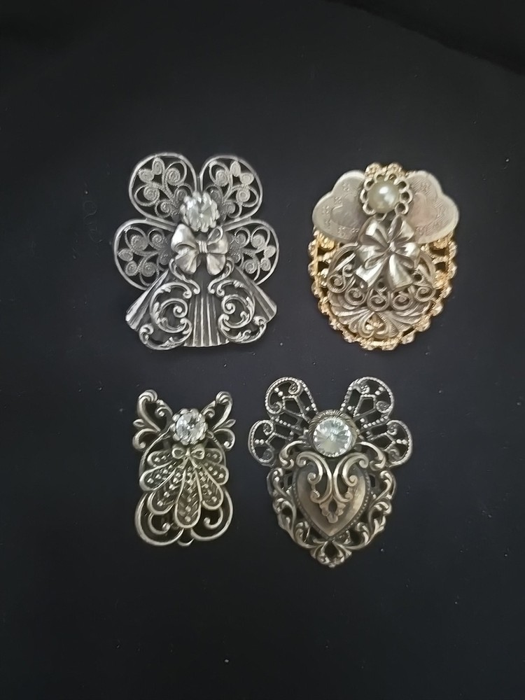 Vtg 90s Jane’s Angels of Love (AOL), Multi Tone Angel Pin/ Brooche Lot