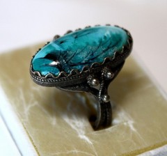 Vintage Russian Hand Painted Enamel Rings 3 Variation Finift Technique #76,80,82