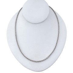 Vintage Sterling Silver 925 Cable Chain Necklace 25.5″