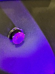 VTG TAXCO MEXICO 925 STERLING SILVER LARGE BLUE SPINEL RING 11.6g SIZE 5