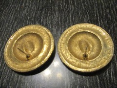 VTG Winged God Hermes Mercury Enamel Gold Tone Statement Couture Post Earrings