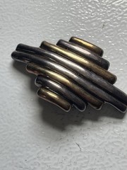 Sterling Silver 925 Brooch Pendant Israel Vtg 32.8g Wear Sell Scrap Wearable