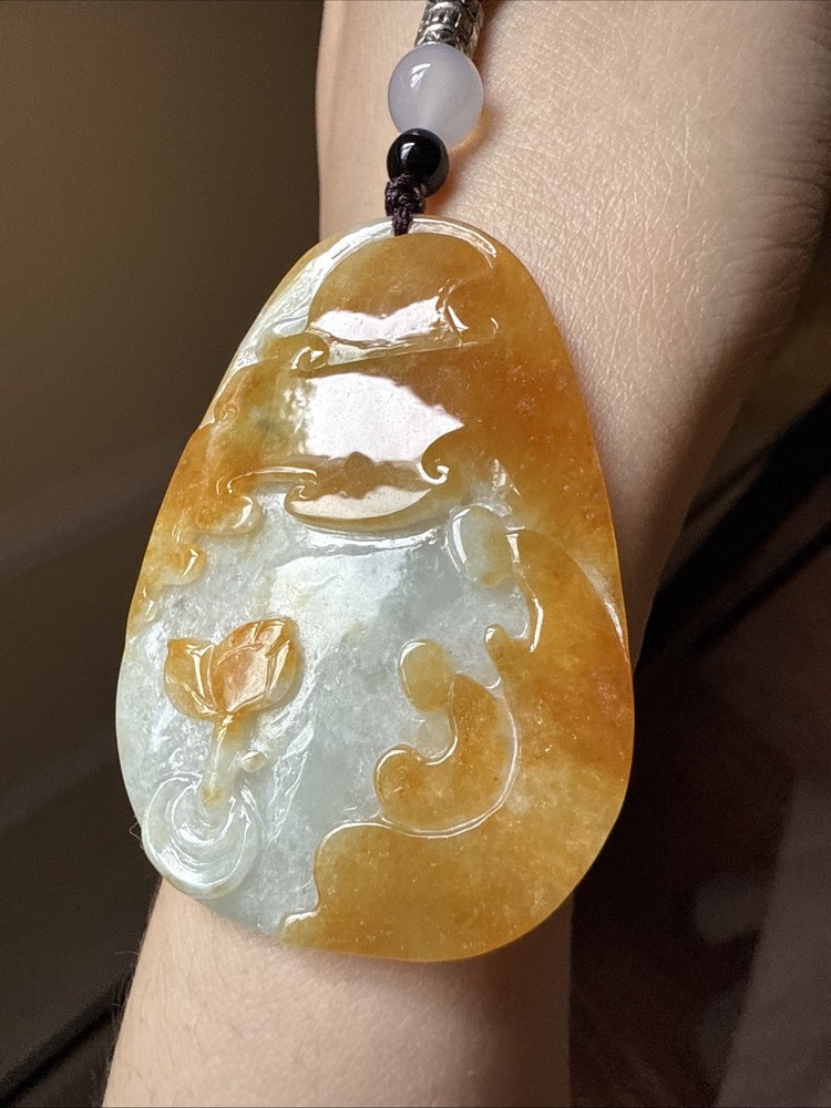 純天然翡翠A貨 老坑冰雞油黃 悟道 Untreated Burma Grade A Jadeite Certified 本自具足 buddha