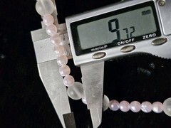 Monet Pink Faux Pearl 5.7mm & Translucent 9.7mm Bead Necklace 36″ Signed Vtg