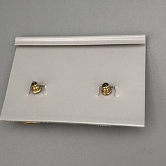 Metropolitan Museum of Fine Arts Boston Pierced Earrings Blue Gripoix Faux Pearl