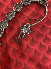 VICTORIAN REVIVAL STYLE STERLING SILVER -GEMS – MARCASITE SLIDE BRACELET