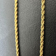 Christian Dior Oval Rhinestone Gold Necklace 39-44cm Vintage
