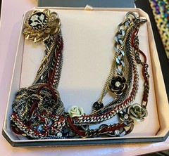 Juicy Couture Vintage Victorian Look Longer Layered Necklace W/details!!!!