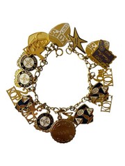 Vintage 1990s–2000s TOPS Club Achievement Charm Bracelet