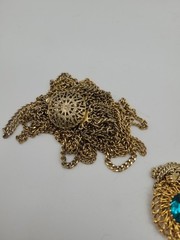 Collection of Nine Goldtone Metal Fashion Necklaces