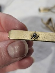 Lot Of Cufflinks, Tie Clips Collar Bar – 16 Pieces Some Signed Anson Phili Badge