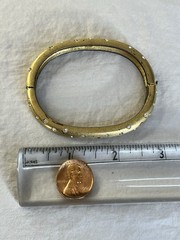 Vintage Swarovski Set Bracelet and Clip Earrings Matte Gold Tone Polka Dots